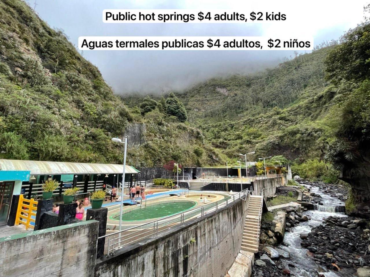 High-End Holiday Cabin - Tungurahua Hot Springs Baños Eksteriør bilde
